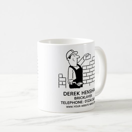 Tasse für den Bricklayer-Werbecoffee (VorderseiteRechts)