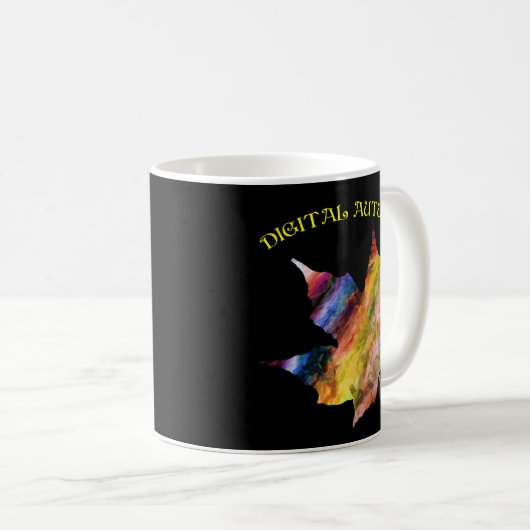 Tasse für den digitalen Herbst (VorderseiteRechts)