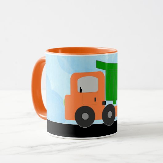 Tasse für den Dump Truck (orange) (Vorderseite Links)