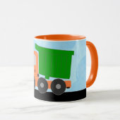 Tasse für den Dump Truck (orange) (VorderseiteRechts)