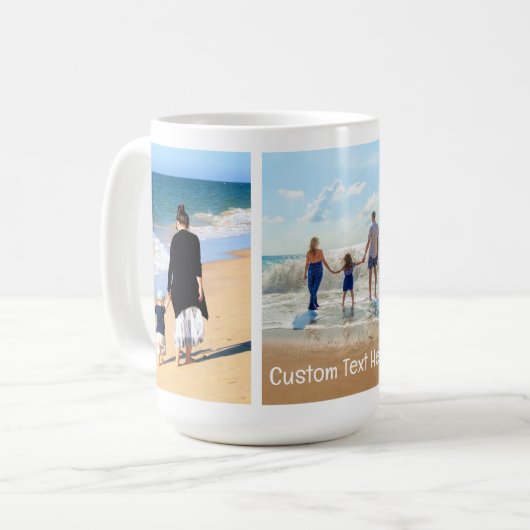 Tasse für den Fotokaffee mit Text anpassen (Vorderseite Links)