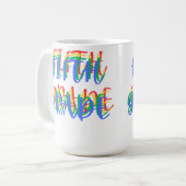 Tasse für den fünften Grade Teacher (Vorderseite Links)