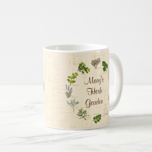 Tasse für den Herb-Garten anpassen (VorderseiteRechts)