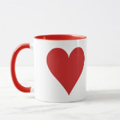 Tasse für den Kartenspieler - Herz (Links)