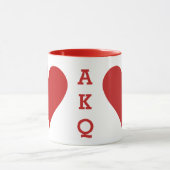 Tasse für den Kartenspieler - Herz (Zentrum)