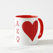 Tasse für den Kartenspieler - Herz (VorderseiteRechts)