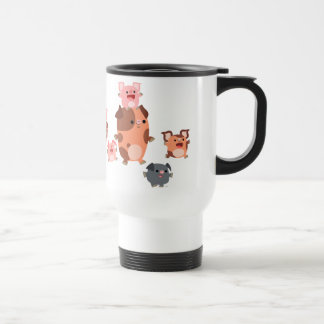 Tasse für den niedlichen Cartoon Pig Familie