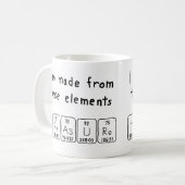 Tasse für den periodischen Tabellennamen (Vorderseite Links)
