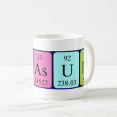 Tasse für den periodischen Tabellennamen (VorderseiteRechts)