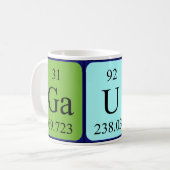 Tasse für den periodischen Tabellennamen (Vorderseite Links)