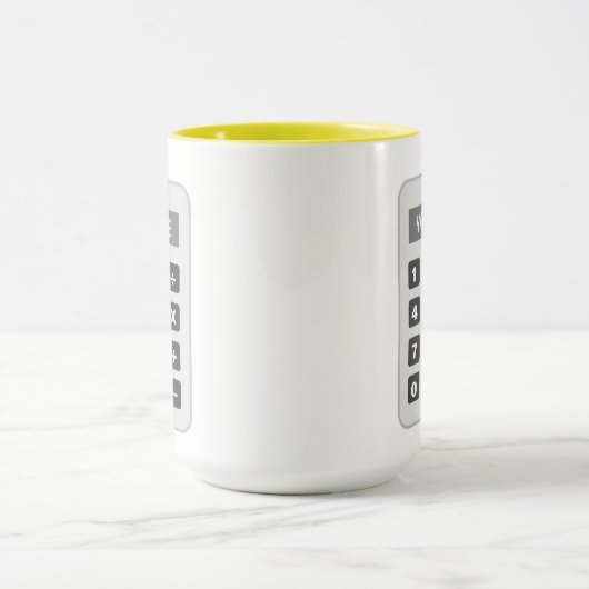 Tasse für den Rechner für Buchhalter oder Buchhalt (Zentrum)