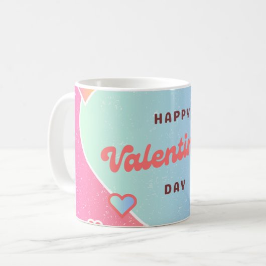 Tasse für den Valentinstag (Vorderseite Links)