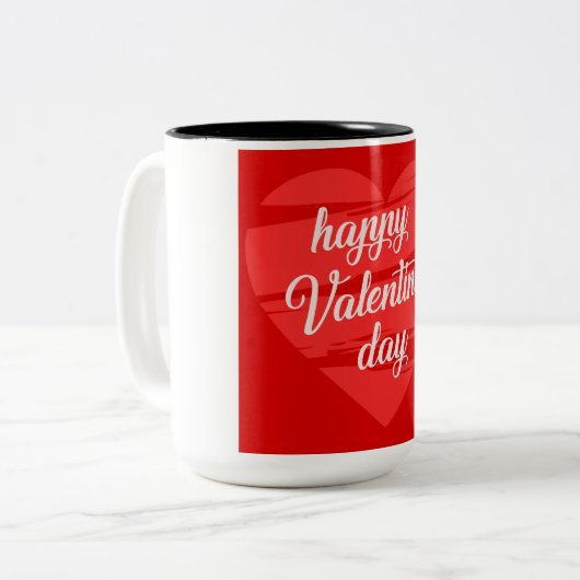 Tasse für den Valentinstag (Vorderseite Links)