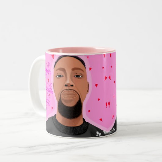 Tasse für den Valentinstag (Vorderseite Links)