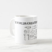 Tasse für den weltbesten Builder aller Zeiten (Vorderseite Links)
