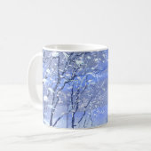 Tasse für die Aquarellmalerei im Winterwald (Vorderseite Links)