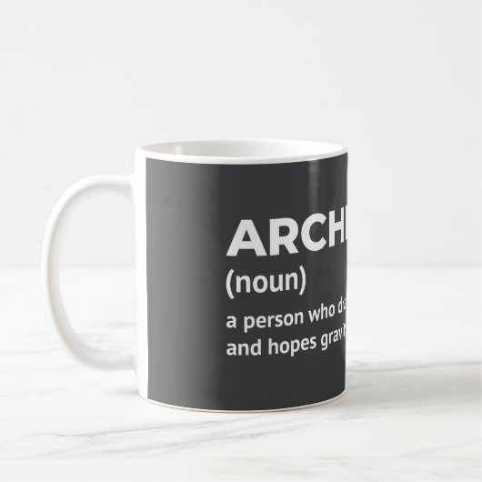 Tasse für die Architekturdefinition (Links)