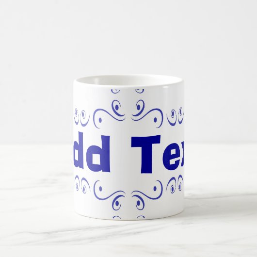 Tasse für die Blue Add Text-Keramik (Mittel)