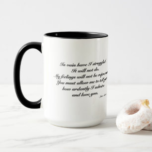 Tasse für die Ehefrau. Romantischer/lustiger Spruc