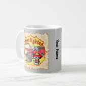 Tasse für die Feuerwehr von Welpenhunden (Vorderseite Links)