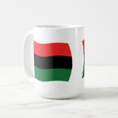 Tasse für die Flagge Afrikas (UNIA) (Vorderseite Links)