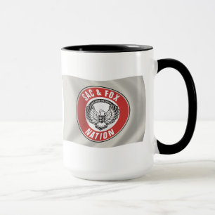 Tasse für die Flaggenmarkierung "Sac & Fox Nation"