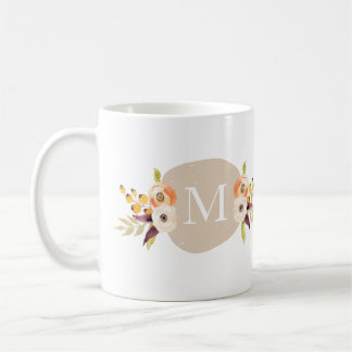 Tasse für die Flora-Monogramm-Geschenke für Wasser