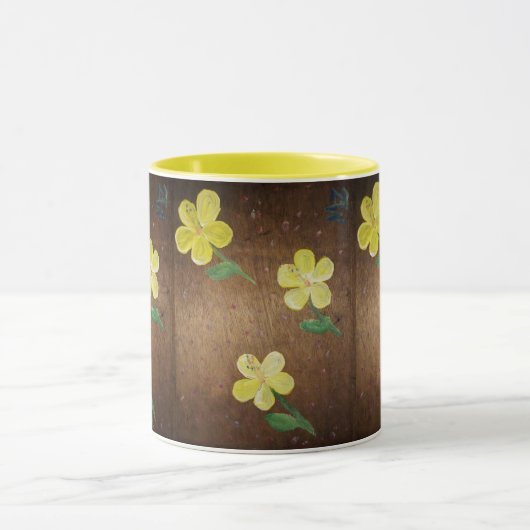 Tasse für die gelbe Blume (Zentrum)