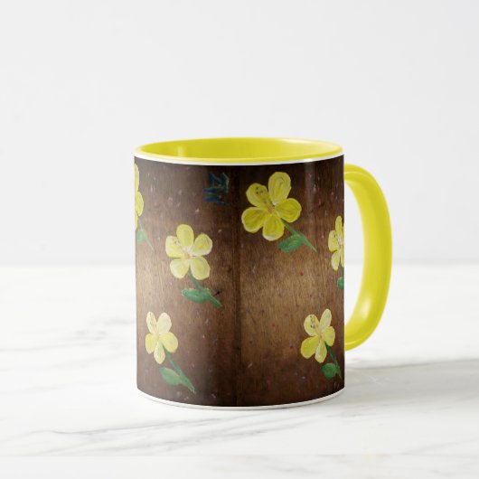 Tasse für die gelbe Blume (VorderseiteRechts)