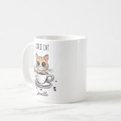 Tasse für die personalisierte Kaffeekatze (Vorderseite Links)