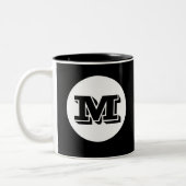 Tasse für die schwarze Monogramm-Kaffeemaschine (Links)