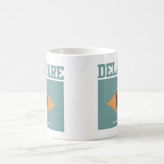 Tasse für die Staatsflagge Delaware (Mittel)