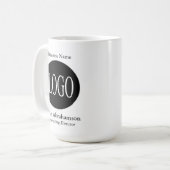 Tasse für die Tasse von Schwarzweiß-Logos (Vorderseite Links)