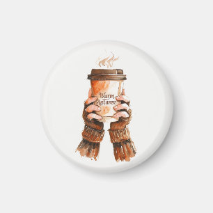 Tasse für die Wasserfarben-Girl-Holding Magnet