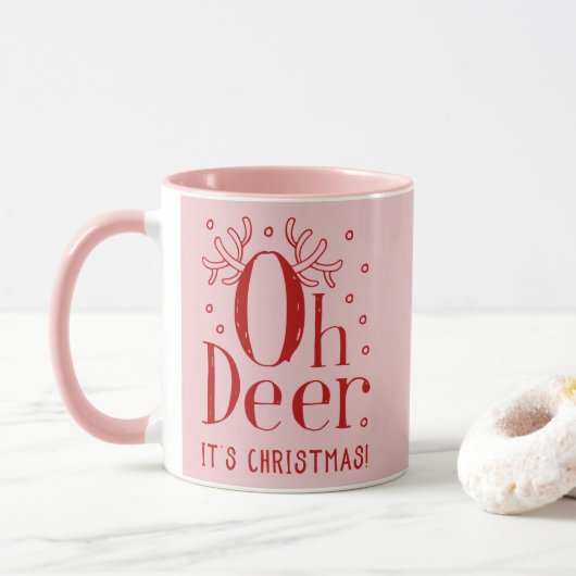 Tasse für die Weihnachtsbilderkaffee (Mit Donut)