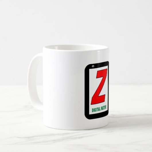 Tasse für die Z-Generation (Vorderseite Links)