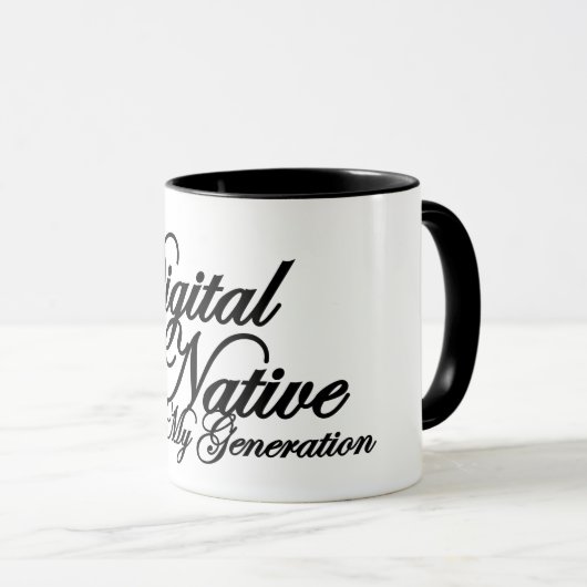 Tasse FÜR DIGITALE NATIVE (VorderseiteRechts)
