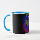 Tasse für Doppelschleife Mesh Geometric Coffee (Links)