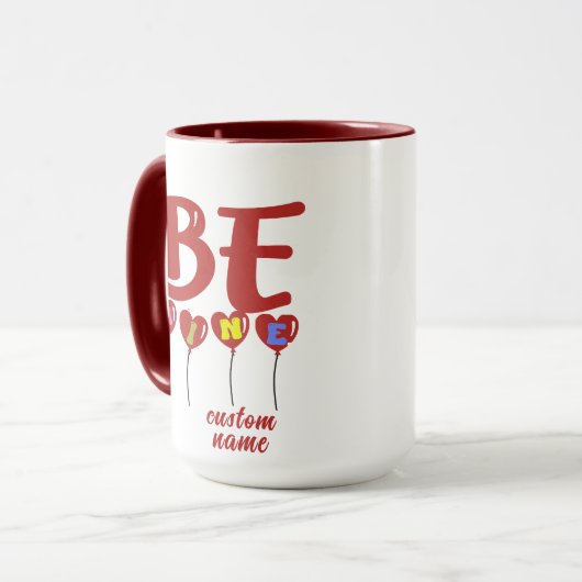 Tasse für Ehefrau oder Freundin, Individuelle Name (Vorderseite Links)