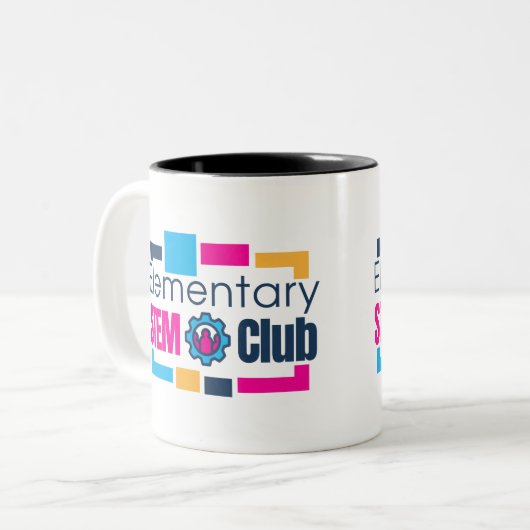 Tasse für elementare STEM Club-Logos (Vorderseite Links)