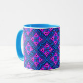 Tasse für farbenfrohe 3D Digital Art (Vorderseite Links)