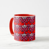 Tasse für farbenfrohe 3D Digital Art (Vorderseite Links)