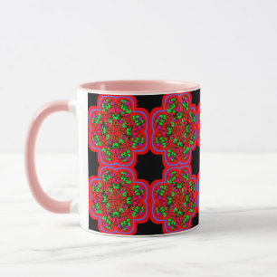 Tasse für farbenfrohe 3D Digital Art