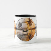 Tasse für farbenfrohe 3D Digital Art (Zentrum)