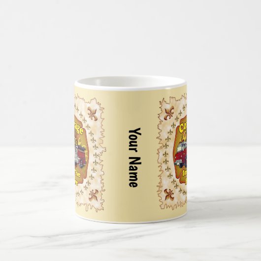 Tasse für Feuerwehrleute von Feuerwehrfahrzeugen (Mittel)