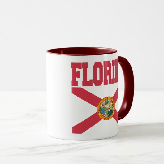 Tasse für Flaggen des Staates Florida (VorderseiteRechts)
