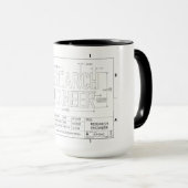 Tasse für Forschungsingenieur (VorderseiteRechts)