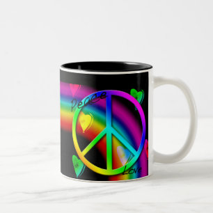 Tasse für Frieden und Liebe