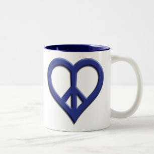 Tasse für Frieden und Liebe