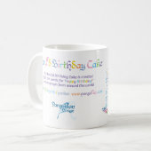 Tasse für Geburtstagskuchen (Vorderseite Links)